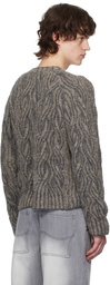 Eckhaus Latta Taupe Plait Sweater