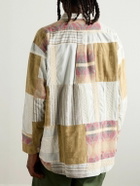 Monitaly - Garson Patchwork Cotton-Flannel Shirt - Neutrals