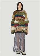 Biosis Fringed Sweater in Green