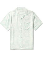 Onia - Vacation Camp-Collar Floral-Print Twill Shirt - Blue