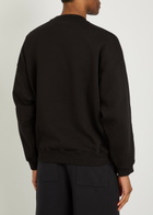 Cole Buxton International Logo-embroidery Cotton Sweatshirt Black