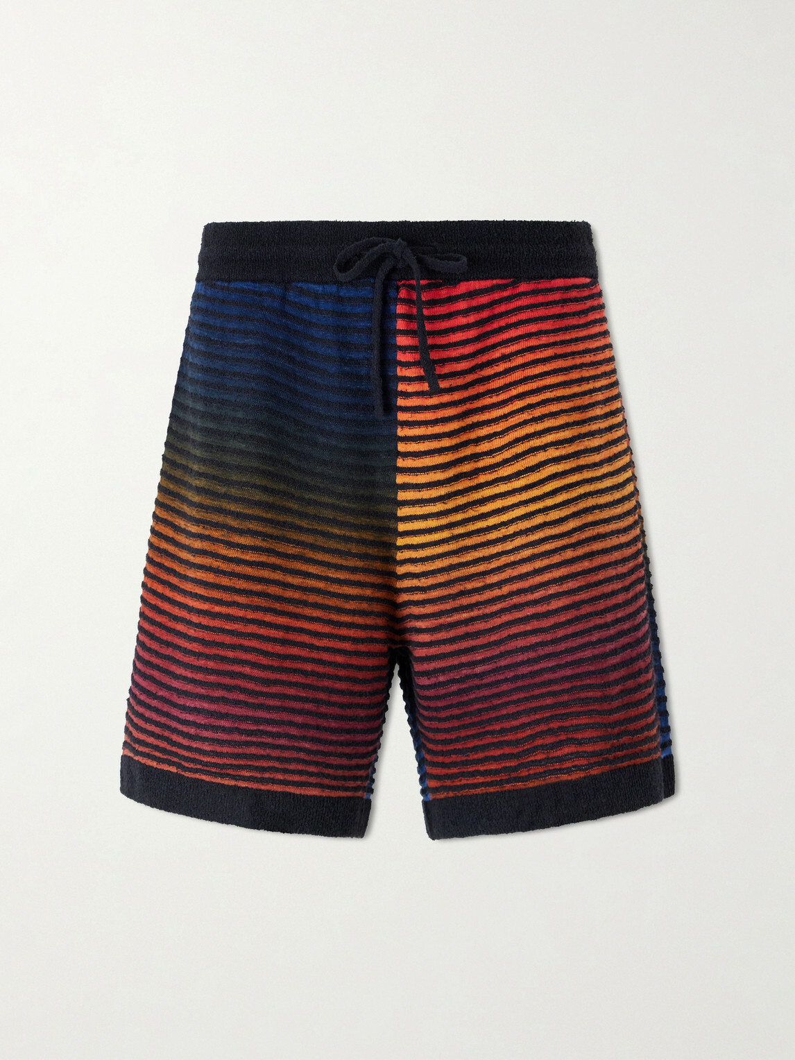LOEWE - Paula's Ibiza Straight-Leg Striped Cotton-Blend Shorts - Multi