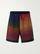 LOEWE - Paula's Ibiza Straight-Leg Striped Cotton-Blend Shorts - Multi
