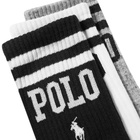 Polo Ralph Lauren Double Stripe Sports Sock - 3 Pack