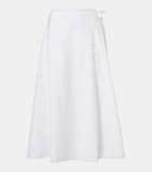 The Row Fleur cotton midi skirt