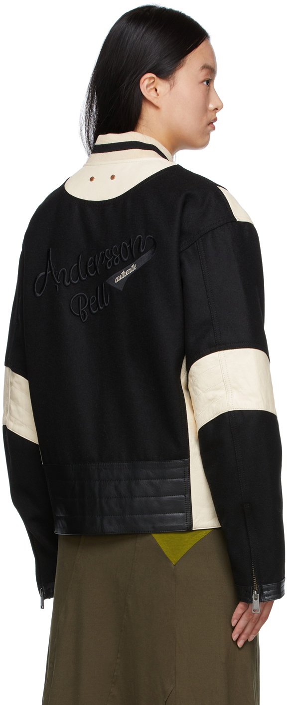 Andersson Bell Motorcycle Leather Varsity Jacket