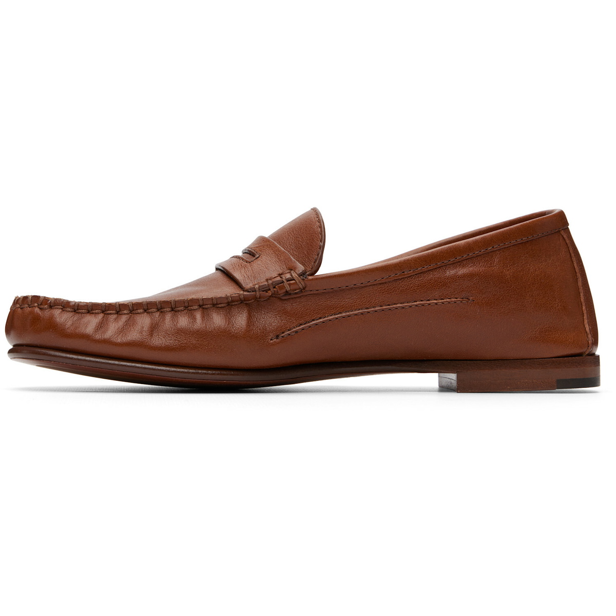Versace Tan Guanto Leather Loafers