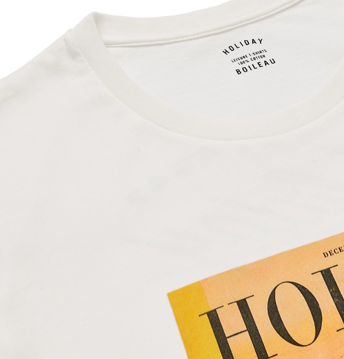 Holiday Boileau - Slim-Fit Printed Cotton-Jersey T-Shirt - White