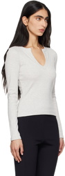 FLORE FLORE Gray Iman Longsleeve T-shirt