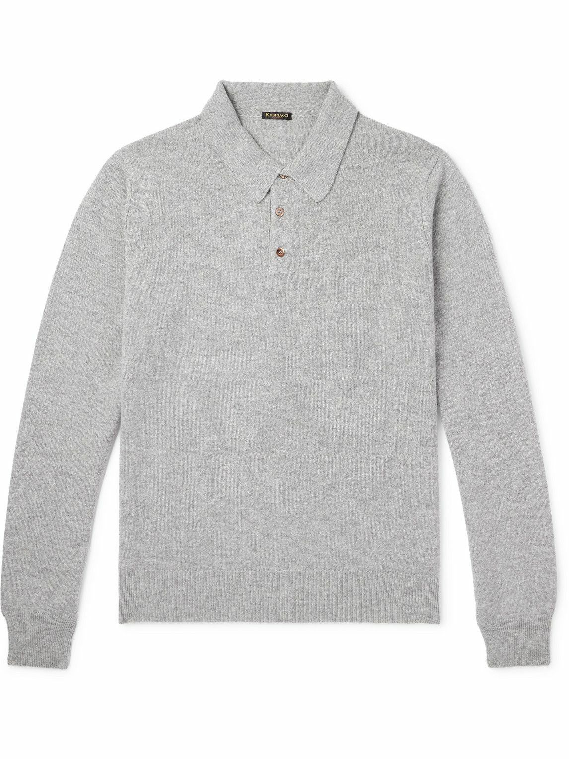 Rubinacci - Cashmere Polo Shirt - Gray