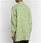 Acne Studios - Atlent Oversized Gingham Linen Shirt - Green