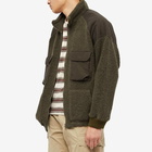 Nanamica Men's Vintage Wool Fleece Jacket in Sage Green