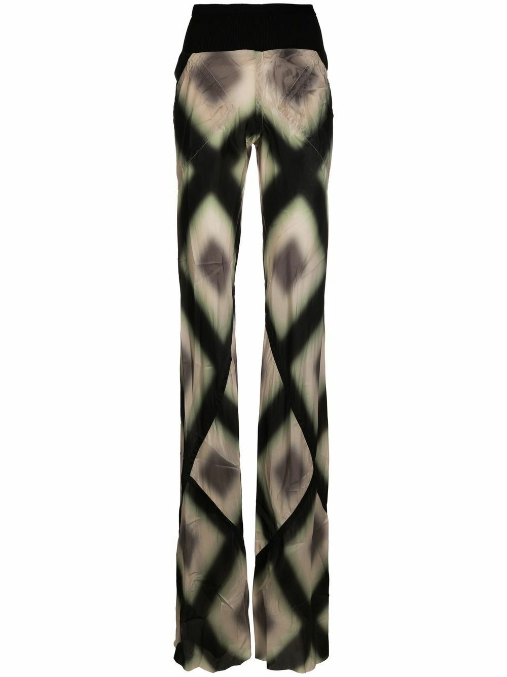 RICK OWENS - Printed Flared Trousers Rick Owens