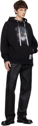 Maison MIHARA YASUHIRO Black Dog Printed Hoodie