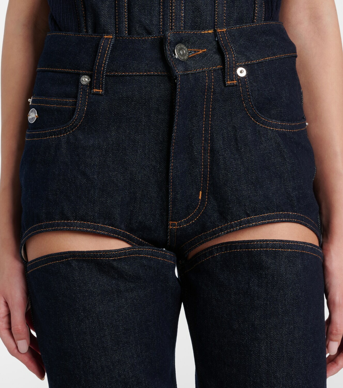 Jean Paul Gaultier Cutout straight jeans