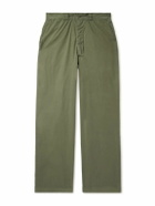 Remi Relief - Straight-Leg Cotton-Canvas Trousers - Green