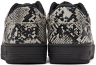 BAPE Beige & Black Python Sta Sneakers