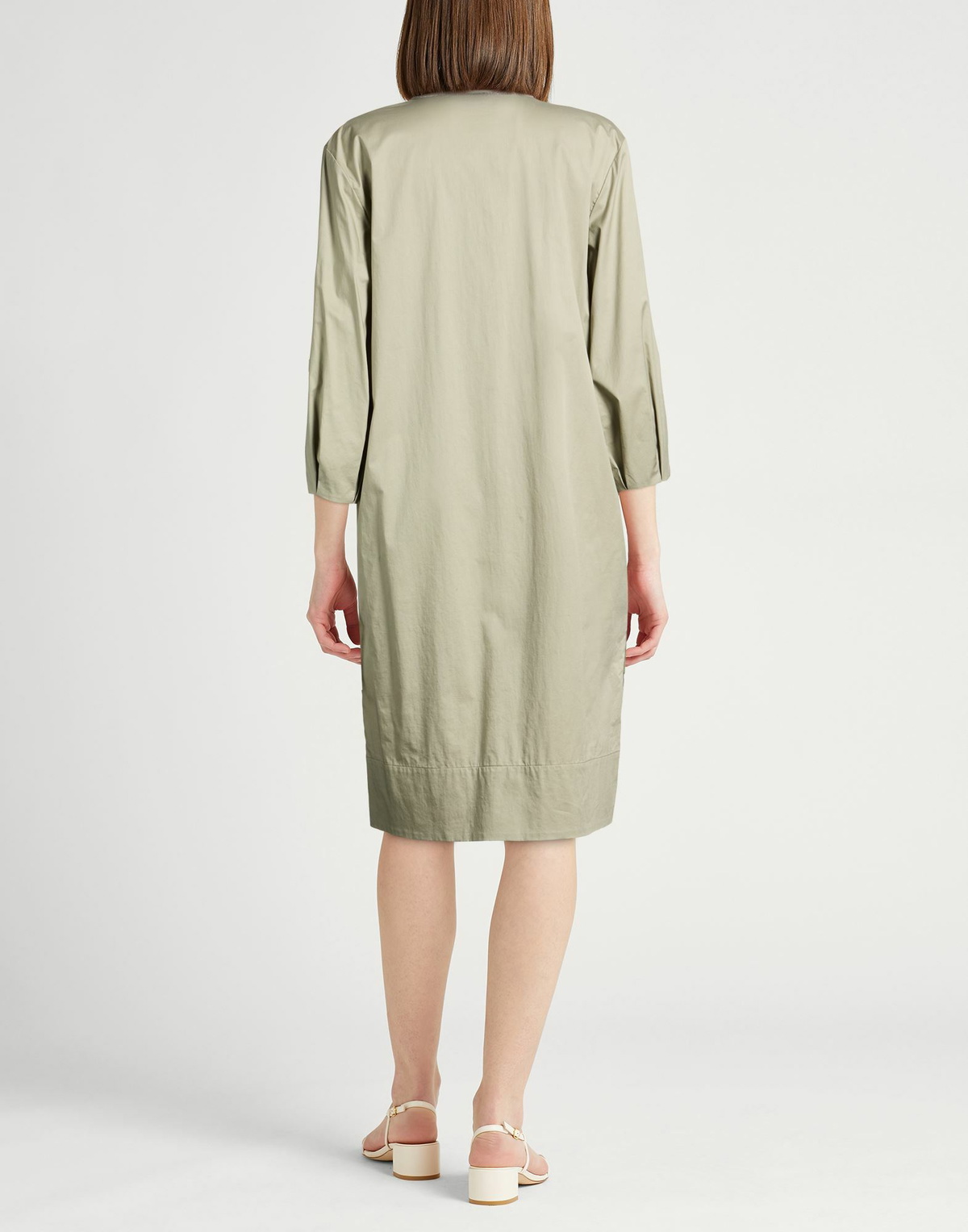 Peserico Womens Midi dress in Sage green