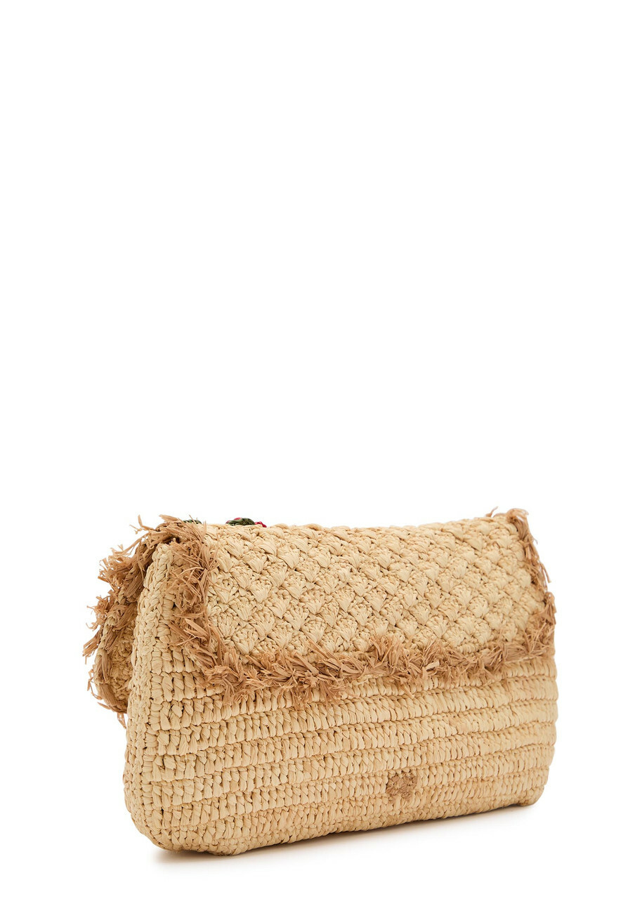Anya Hindmarch Cactus Raffia Clutch - Natural - One Size