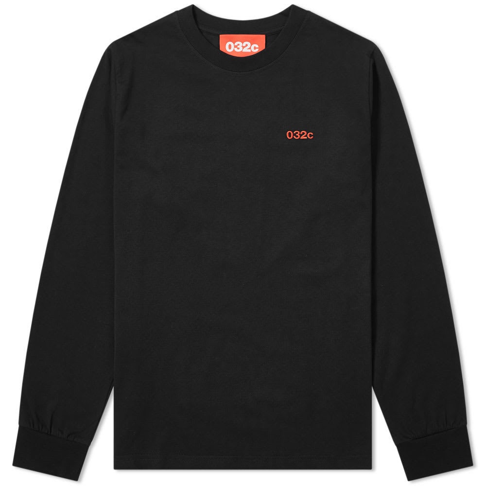 Photo: 032c Long Sleeve Classic Embroidered Logo Tee