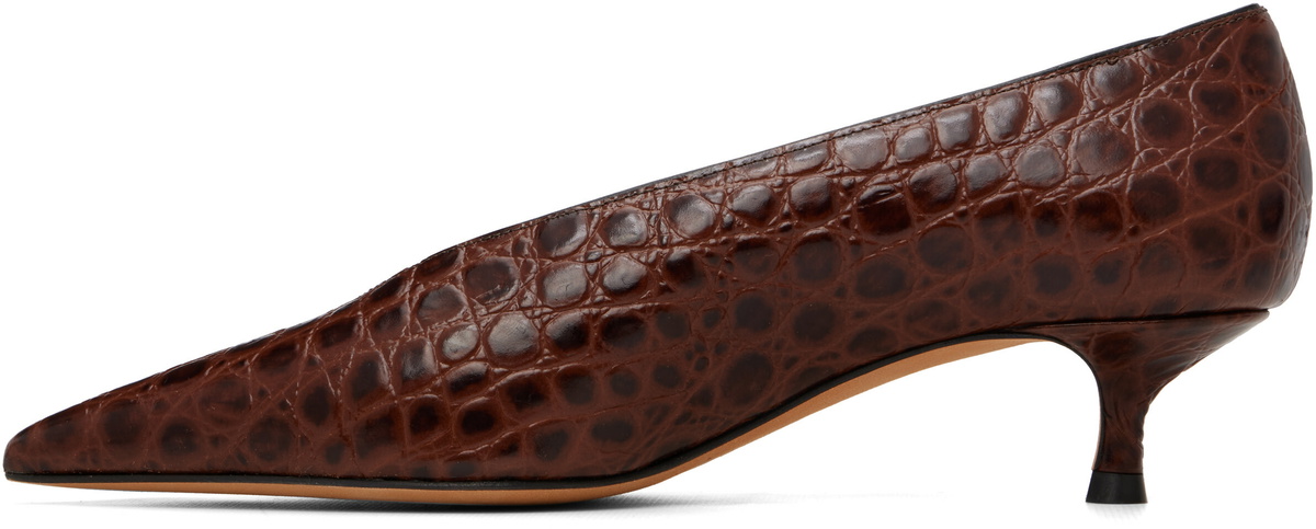 Le Monde Beryl Brown Babouche Kitten Heels
