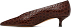 Le Monde Beryl Brown Babouche Kitten Heels