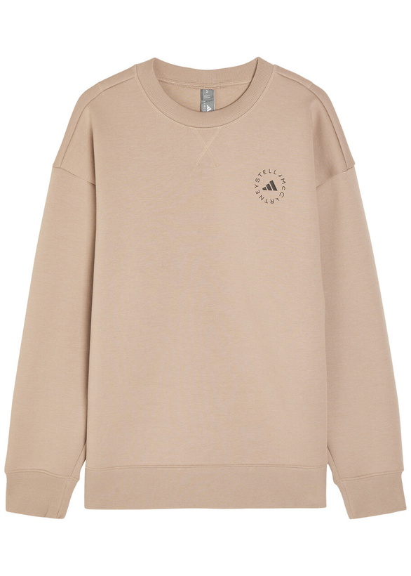 Photo: Adidas X Stella Mccartney Logo-print Cotton Sweatshirt Brown