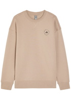 Adidas X Stella Mccartney Logo-print Cotton Sweatshirt Brown