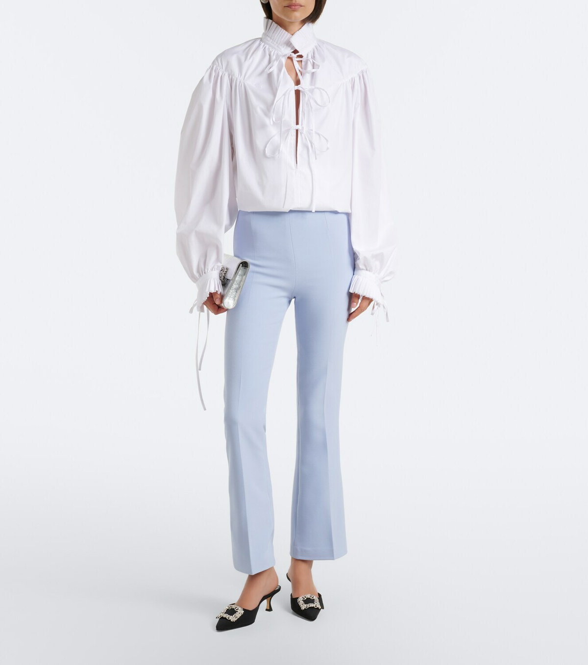 Safiyaa Mari crêpe flared pants