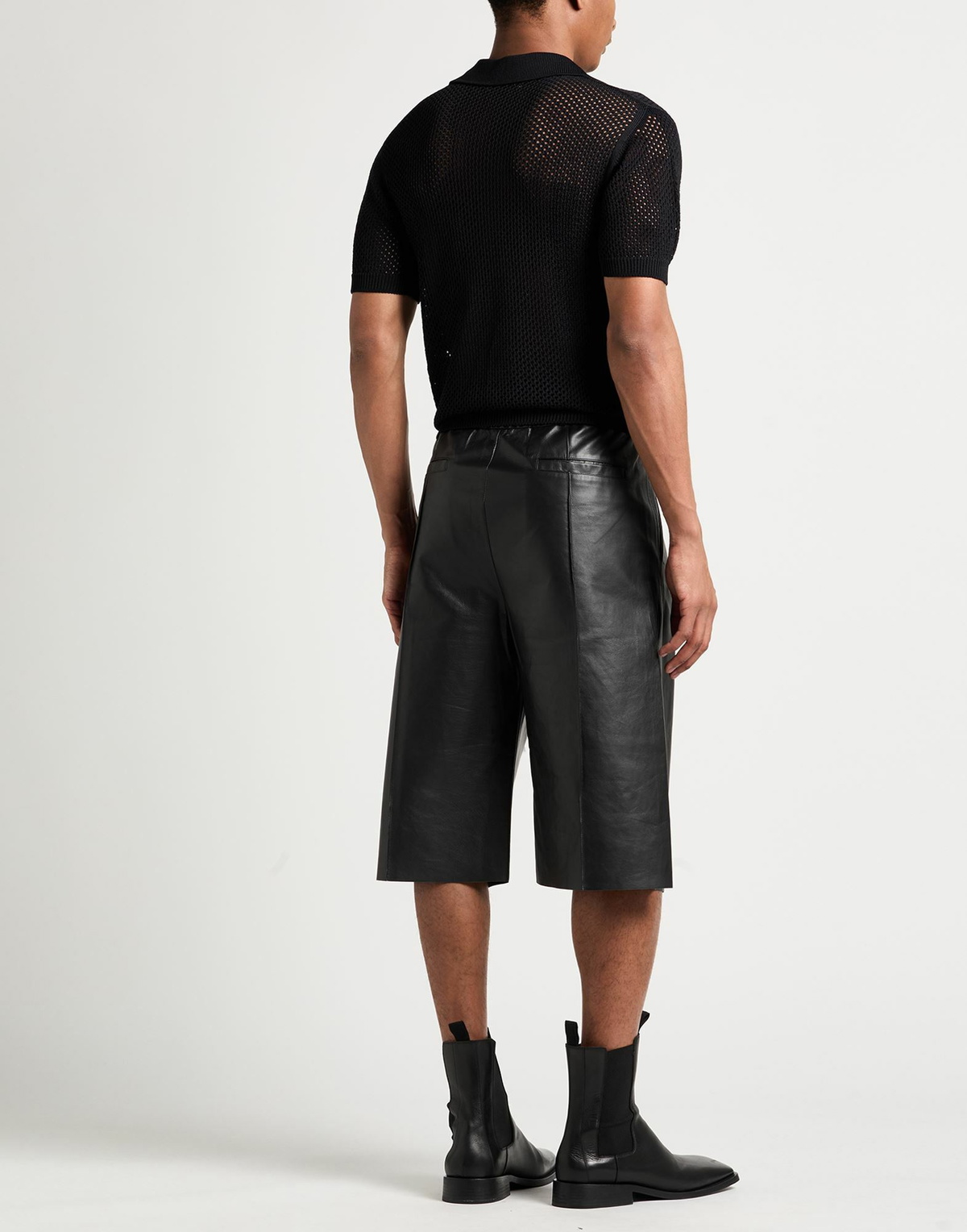 Laneus Mens Polo shirt in Black