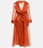 Max Mara - Rauche silk organza trench coat