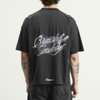 Represent Men's British Cowboys T-Shirt in Stained Black