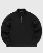 Our Legacy Lad Sweatshirt Black - Mens - Half Zips