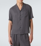 Gucci GG silk jacquard bowling shirt