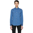 Tom Ford Blue Denim Western Leisure Shirt