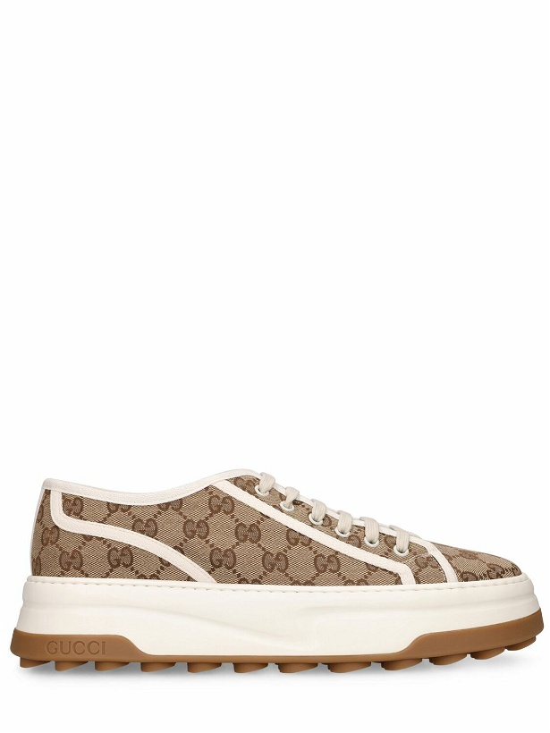 Photo: GUCCI - Gg Tennis Treck Canvas Sneakers