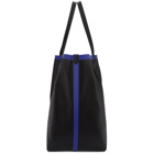 Burberry Reversible Black and Blue Contrast Tote