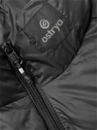 OSTRYA - Torpid Logo-Appliquéd Quilted Nylon-Ripstop Down Jacket - Black