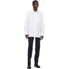 Valentino White Cord Weave Long Sleeve Shirt