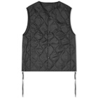 F/CE. Men's x Taion Packable Inner Down Vest in Black