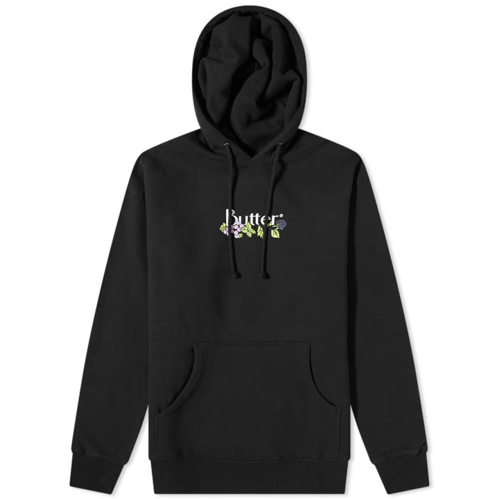 Photo: Butter Goods Men's Vine Classic Logo Pullover Hoody in Black