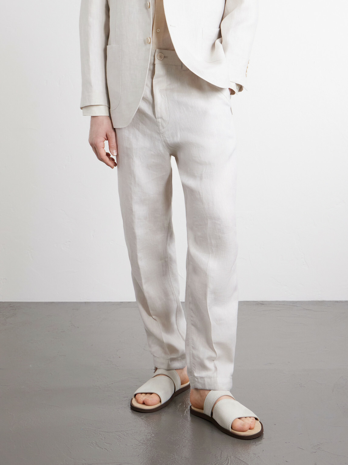 Brunello Cucinelli - Suede Sandals - Neutrals