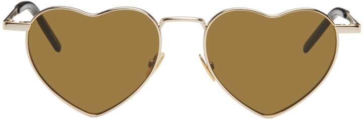 Photo: Saint Laurent Gold SL 301 Loulou Sunglasses