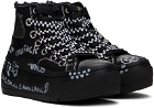 R13 SSENSE Exclusive Black Double Grommet Kurt Sneakers