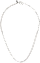 Paul Smith Silver Mixed Chain Necklace