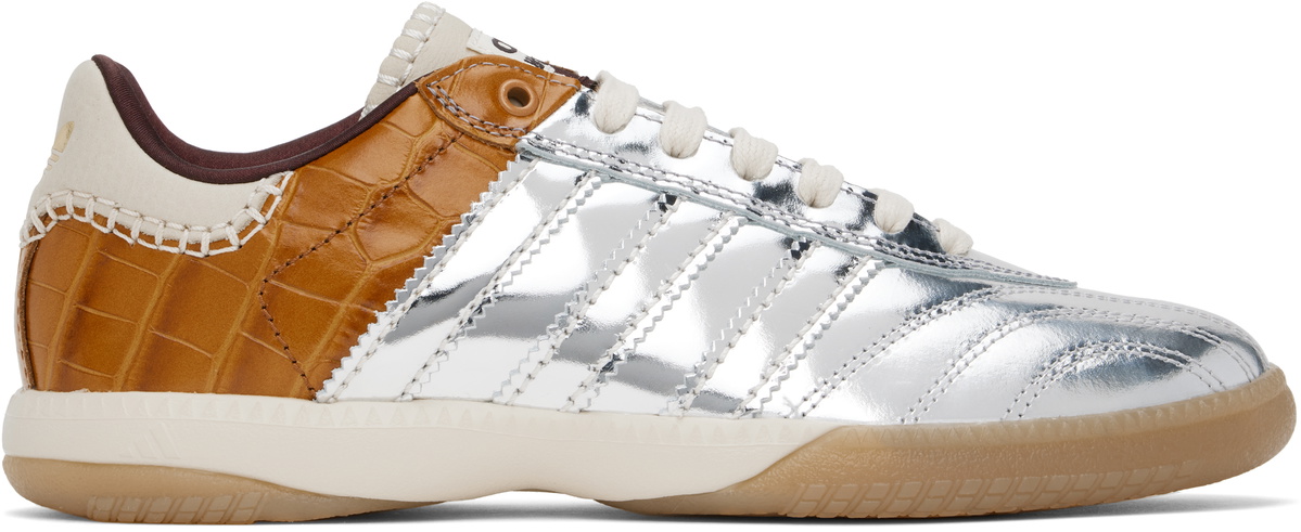 Wales Bonner Silver & Brown adidas Originals Edition MN Samba Sneakers  Wales Bonner