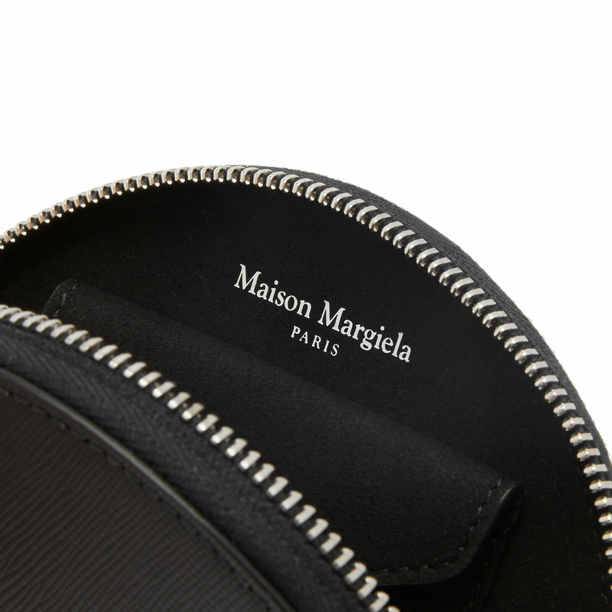 Maison Margiela Women's Micro Half Moon Pouch in Black Maison Margiela