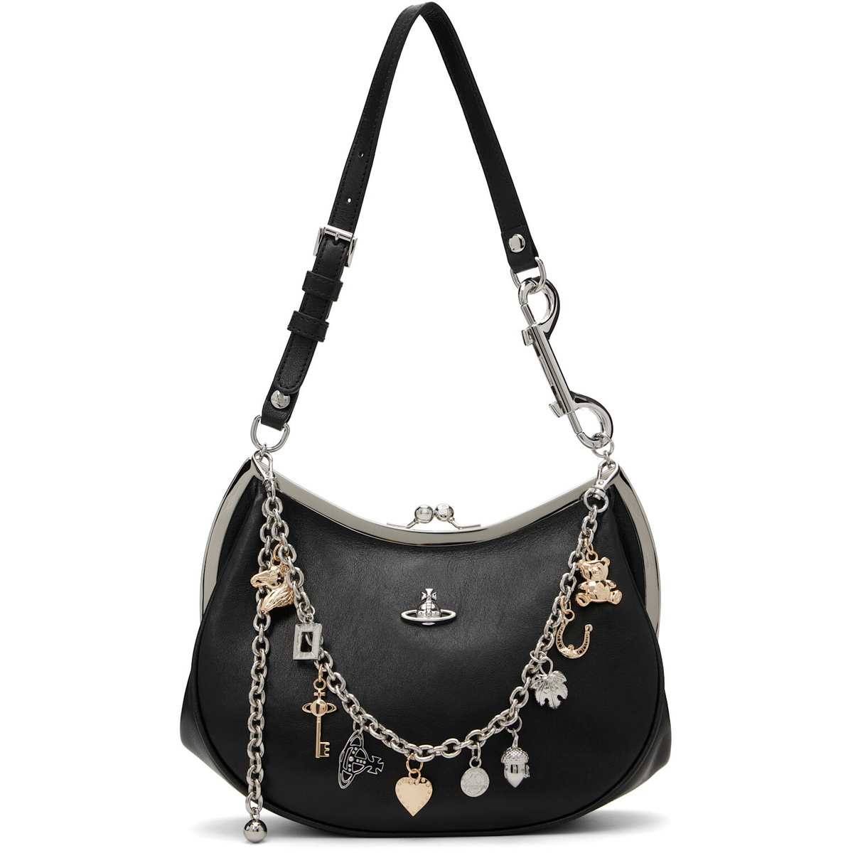 Vivienne Westwood Black Charm Frame Purse