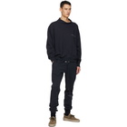 Essentials SSENSE Exclusive Navy Logo Mock Neck Sweatshirt