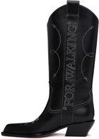 Off-White Black Frame Texan Tall Boots